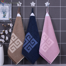 2 strips of gold cotton hanging hand towel household wash face Square small towel square square towel soft absorbent