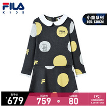 FILA KIDS x Pepe Shimada FILA Childrens clothing girls dress 2021 autumn new princess skirt