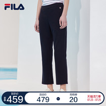 FILA Fila official womens pants knitted trousers 2021 summer new straight pants casual pants wide leg trousers thin