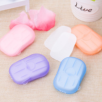 5 boxed soap paper outdoor disposable sanitary cleaning soap tablets Mini hand washing tablets Travel portable soap