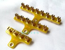 4 position 6 position 8 position scaffolding T-terminal post plated with 24K real gold CNC processing DIY accessories