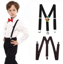 Male and female general childrens straps clip for primary and secondary school students stage costume performance suspenders belt childrens pants clip accessories tide