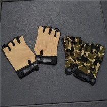 5 Notes simple elastic outdoor half finger protective gloves A1-S386
