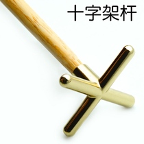 Billiards supplies accessories billiard club pole head black eight copper overhead low fork head copper cross pole pole high pole