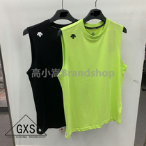 South Korea Disante 21 years simple small standard color sweat-absorbing breathable mens vest sleeveless top