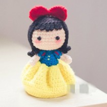 (Non-finished email) Mini Snow White doll crochet illustration electronic tutorial