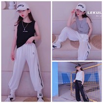  Pola South Koreas new knitted vest 21 summer new childrens cotton T-shirt ribbed stretch sleeveless bottoming shirt