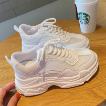 Rare good things knock the United States~ ~ Net Daddy shoes womens tide ins summer thick bottom wild breathable white shoes fried street