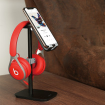 Kuqi mobile phone tablet two-in-one bracket desktop live headset storage rack Huawei Xiaomi Apple General