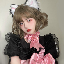 (Sweetheart Sauce) Fish Home * New Wig Short Curly Hair Cute lolita Cat Girl Qi Liu Hai