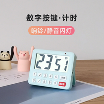 Digital positive countdown timer Student time management Simple kitchen reminder Mute old man Big screen timer