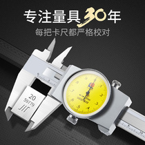 Guanglu belt gauge caliper 0-300mm oil standard 0-150 high precision 0-200mm represents oil gauge wearing vernier caliper