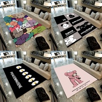 Tide brand carpet kaws Living room creative little daisy bedroom full bunk cloakroom Cute girl ins personality mat)