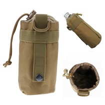 Outdoor travel tactical pot cover mountaineering riding MOLLE kettle hanging bag diameter 7 5cm water cup cover water bottle hanging bag