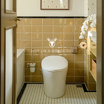 Fawn abject poverty yellow bread brick Nordic square brick kitchen bathroom brick Japanese style wall brick toilet bar