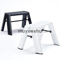 Japan Hasegawa same family bench ultra-light single-layer childrens ladder foldable aluminum alloy ladder bench step ladder