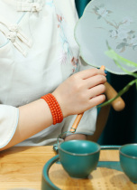 Yuanting Baoshan south red hand string female multi-ring bracelet 4-5mm cost-effective boutique price as long as 60