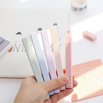 Girl Heart Super Soft Head Eye Highlight Pen Net Red Color ins Creative Handbook Stationery Student Marker Set