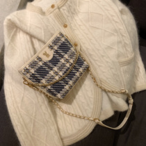 miocra koly James dynasty check bucket bag bag female retro Joker chain shoulder shoulder bag