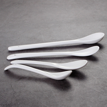 Ceramic seasoning spoon seasoning flavor Box Coffee long mixing spoon kitchen accessories restaurant Salt chili jar small soup spoon