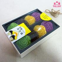 Cream flower cake green bean pastrie chestnut mesh red leisure snack old traditional breakfast tea and mooncake special products