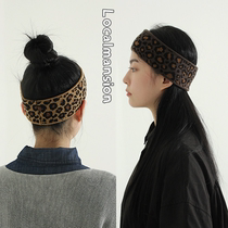 Spot Korean official website Localmansion cool handsome versatile BAO WEN elastic yoga hair band