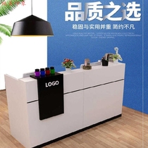 Cash register counter Small convenience store bar net red Chinese cash register. Simple display shelves for the reception table of the store