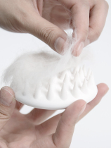  Xiaopei powder massage comb Wet and dry dual-use bath artifact Dog bath brush Dog and cat hair brush Cat massage brush