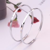 Big earrings female sterling silver temperament round face thin hypoallergenic exaggerated European and American retro earrings necklace women