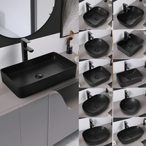 Black table basin Ceramic washbasin Basin washbasin Household washbasin Bathroom washbasin Balcony sink