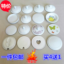 Cup cover Ceramic cup cover Tea cup pure white general mark cup cover office cup meeting cup cover