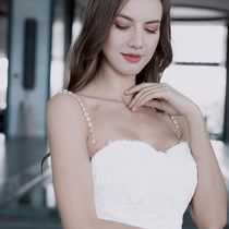 Invisible underwear shoulder strap transparent crystal jewelry wedding dress bra shoulder strap accessories zircon jewelry bracelet sling