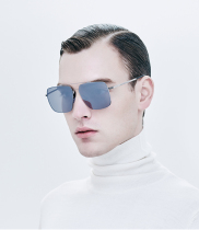 Baosheng new sun glasses men and women simple polarized sunglasses pilot memory alloy PS7032