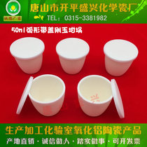 High temperature 99 alumina crucible for laboratory use can be equipped with 50ml arc-shaped fine high-shaped corundum crucible with lid