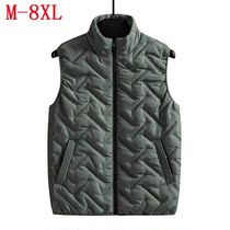 Mens vest 2021 new autumn and winter Korean version of the trend handsome shoulder down cotton jacket male jacket