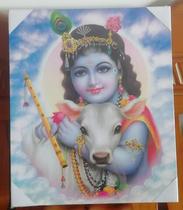 New Indian idol High imitation mimeograph portrait Krishna Shiva Shiva Five Eucharist Weevil God of Wealth