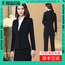  Spring and autumn college students interview professional wear fashion suit Suit temperament jacket Formal womens suit high-end overalls