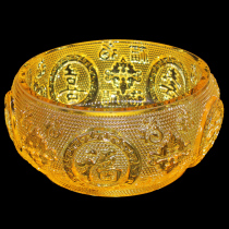 Such as red color yellow glass cornucopia ornaments crystal incense expander storage box bowl home fortune new year gift