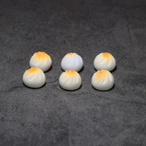 Steamed buns miniature food play mini model diy small kitchen supermarket play house scene simulation super small food toys