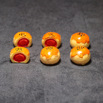 Egg yolk cake dessert cake miniature food play mini model kitchenette supermarket House simulation super small food