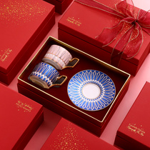 Housewarming Valentines Day couple Coffee Cup pair Cup pair of wedding water Cup bridesmaid with hand gift wedding gift