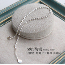 Buy 3 get 1 Italian imported S925 sterling silver beads anklet womens simple Korean version of new sexy Japan and South Korea