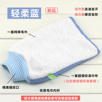 Bath towel female and male bath towel gloves strong mud rubbing double-sided adult matte rubbing gray rubbing back Household rubbing bath back