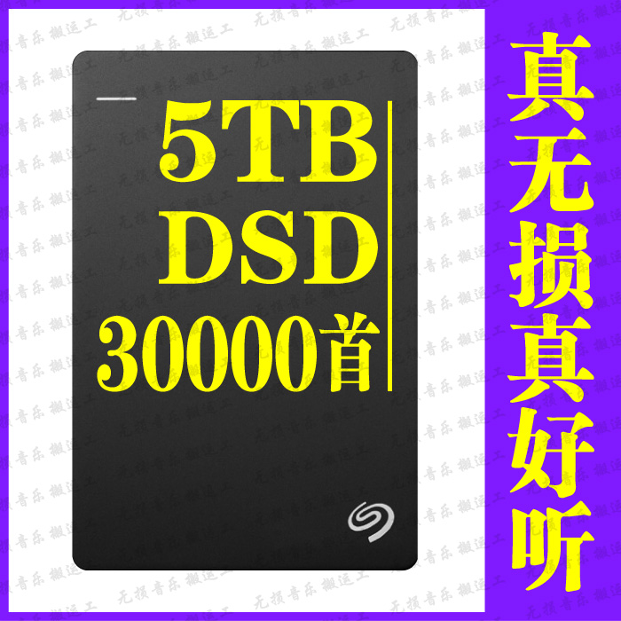Seagate 5T High Speed 3.0 Lossless DSD Music Baseband DSF DFF Song 2.5 inch Mobile Hard Disk