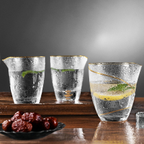 Glass Road Cup kung fu tea set accessories thickened heat-resistant large tea divider transparent tea cup household Tea Sea