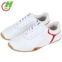 Cotton tai chi shoes Soft cowhide beef tendon bottom Womens real leather martial arts shoes practice shoes Mens Tai Chi kung fu shoes soft bottom