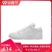 NIKE AIR JORDAN 1 AJ1 female low-top black and white zebra pattern flip fur basketball shoes 553560-130