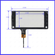 HST 102T26 R14404 7 inch capacitive touch handwritten external screen glass car navigation 196 * 97MM