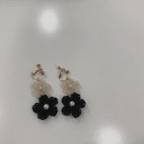 Marie Curie handmade new handmade original two small flower earrings