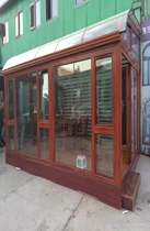 Fuzhou Arc Sunshine Room Quanzhou terrace sun room design broken bridge aluminum alloy sealed balcony aluminum alloy window